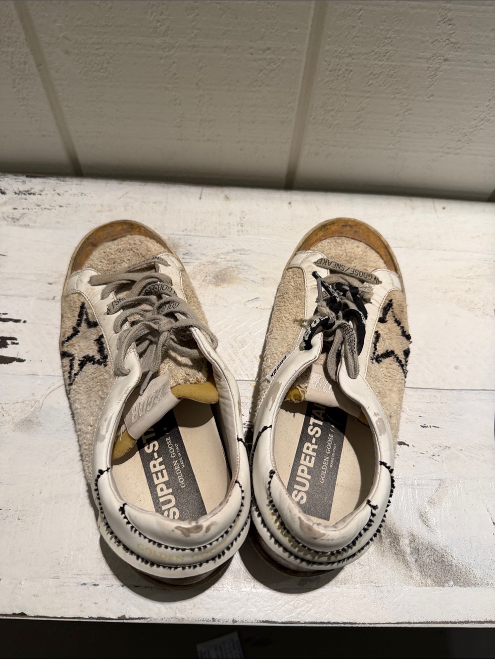 Golden Goose Beige Star Sneakers